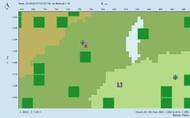 Two strongholds close to each other in this seed make for an interesting survival world (Image via Chunkbase)